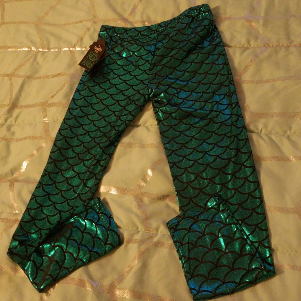 Sparkly mermaid leggings